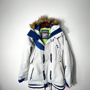 Picture Friends Line Grey/Blue Snowboard Ski Jacket Woman's M